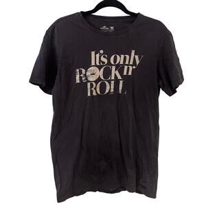 Osklen Black It's Only Rock and Roll Retro Style T Shirt Medium